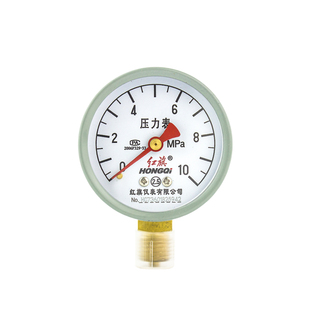 厂家直销 红旗牌仪表 压力表 Y-60 2.5级 地暖消防胎压气压水压表