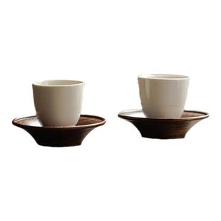 手工胡桃木茶托杯垫茶杯托轻奢茶垫隔热垫木质盏托陶瓷单人茶碟