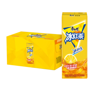康师傅冰红茶柠檬味饮料250ml*10盒整箱划算纸盒装柠檬茶饮品