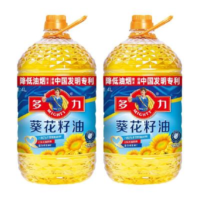 多力物理压榨葵花籽4L×2桶