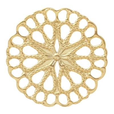 日本贵和12mm编织圆花片镂空UV座