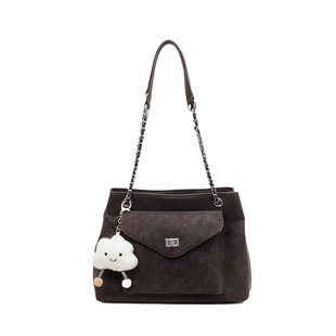 艾米兔女包2026新款时尚质感纯色百搭小众设计通勤大容量单肩包