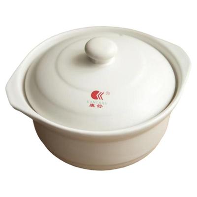 康舒白色炖菜汤锅陶瓷商用家用
