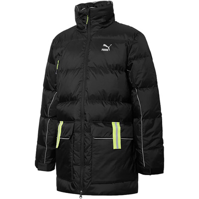 Puma/彪马正品中长款男子保暖立领运动休闲羽绒服534487-01