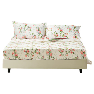 富安娜床笠纯棉儿童床罩保护套