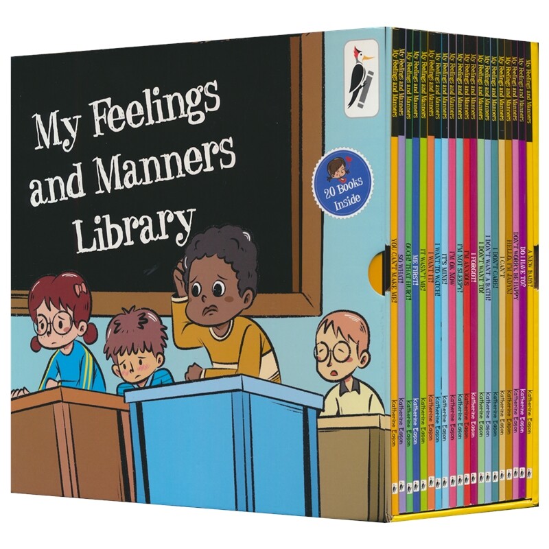 My Feelings And Manners Library 我的情绪与礼仪图书馆 20册 3-6岁 儿童品行管理 情商培养绘本 早教启蒙 亲子共读 英文原版