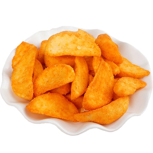 比薯条还好吃!厚切薯角脆原香土豆块条海盐芝士蒜香黄油解馋零食