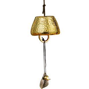 山百集铜铃铜质风铃紫铜黄铜风铃超响平安铃户外挂件庭院车载铃铛