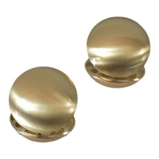 金属半球气质大耳钉夸张网红耳夹耳环欧美简约高级感镜面耳饰潮