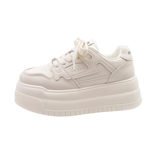 爆款厚底松糕小白鞋女增高小众板鞋2026超火新款春秋季休闲运动鞋