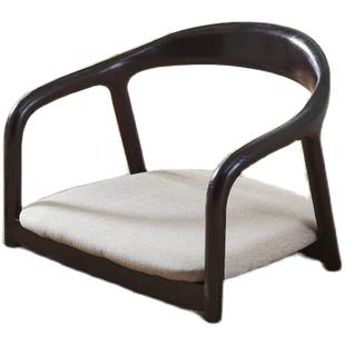 宽大榻榻米座椅日式圈椅床上靠背椅和式椅实木和室椅飘窗椅炕椅