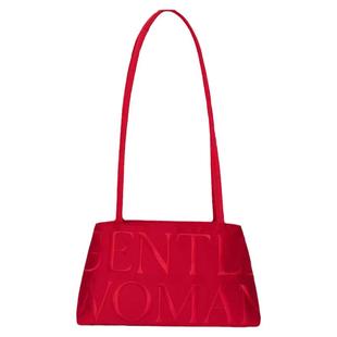 泰国曼谷GentleWoman女士小众绸缎绣线面通勤手提单肩时尚托特包