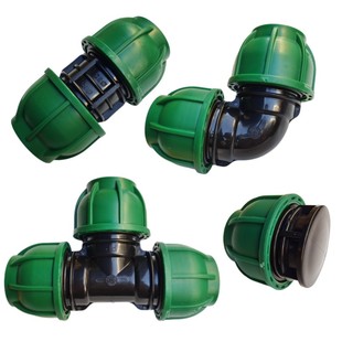 PE水管快接直接活接农田灌溉双头活接管套抢修快接管件PP等径直接