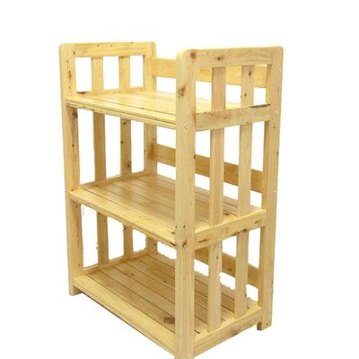 微波炉厨房柏木四层用具置物架
