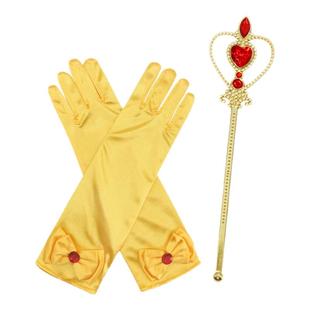 安娜公主冰雪奇缘皇冠魔法棒辫子睡美人手套耳环贝儿戒指项链套装