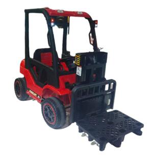 大号儿童电动车双座可升降充电叉车男女宝宝四轮遥控汽车工程车