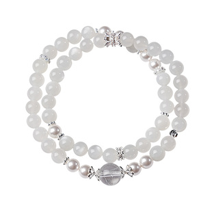 宫里上新月光石手串女款白月光水晶手链轻奢高级感生日礼物送女生