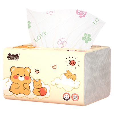 佰乐柔抽纸460张大包原生木浆