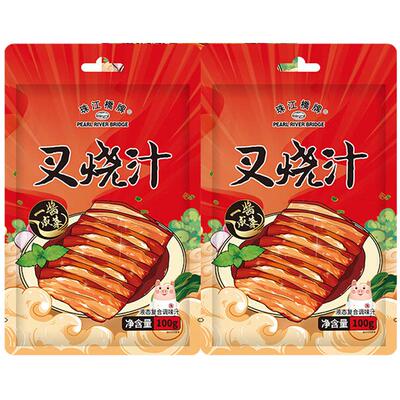 珠江桥牌叉烧汁100g*2袋红烧糖醋汁叉烧酱广东蜜汁叉烧肉照烧汁