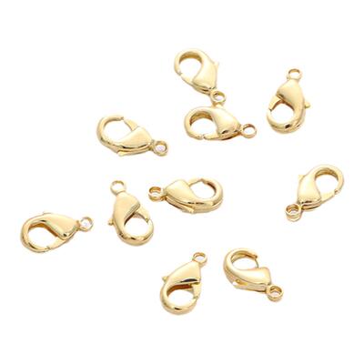 保色龙虾扣14K18K包金diy材料
