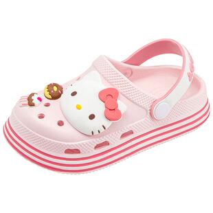 HelloKitty凯蒂猫童鞋女童洞洞鞋儿童夏季新款拖鞋三丽鸥女孩凉鞋