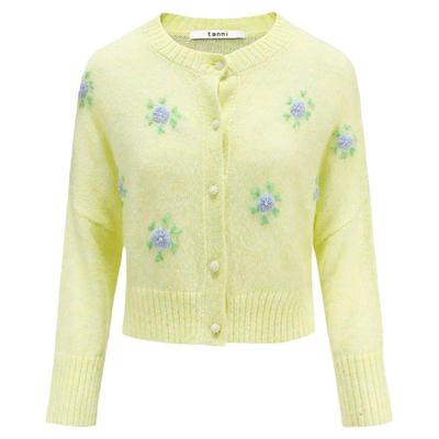 tanni田园少女休闲百搭针织开衫