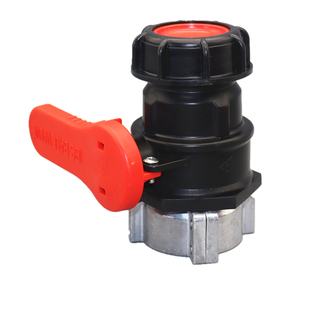 耐酸碱IBC吨桶配件塑料阀门开关放料阀塑料吨桶球阀活扣吨桶阀门