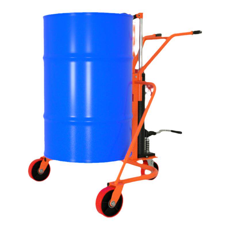 手动液压油桶铁桶搬运车