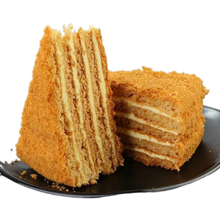 千层蛋糕网红零食提拉米苏俄之恋蜂蜜蛋糕650g/盒