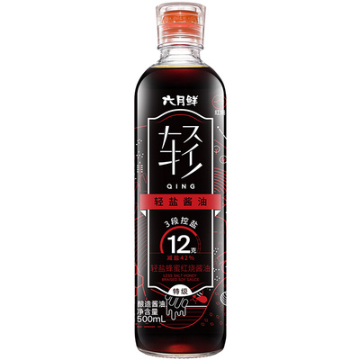 欣和六月鲜12克轻盐蜂蜜红烧酱油