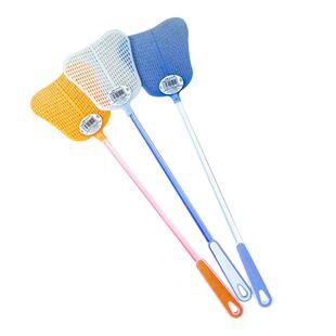 茶花苍蝇拍家用长柄塑料蚊蝇拍结实耐用手动老式灭蝇拍蚊子拍商用