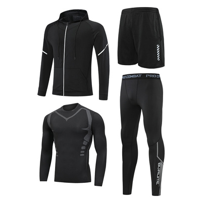 运动套装女健身瑜伽跑步衣服晨跑骑行服训练房秋季紧身长袖速干衣