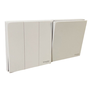 施耐德官方旗舰店皓呈全系列开关插座面板多孔单一开五孔白金灰黑