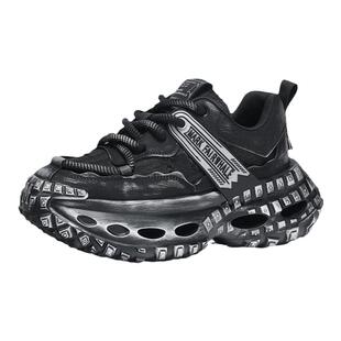 马克华菲老爹鞋男增高运动鞋男款2026新款鞋子男鞋擦色厚底轮胎鞋