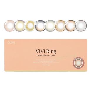 OLENS日抛美瞳4片新客体验装自然混血小直径隐形眼镜小鹿棕