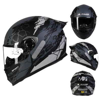 LS2大尾翼全盔摩托车夏季