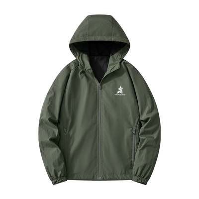 稻草人户外加绒风衣男士夹克外套