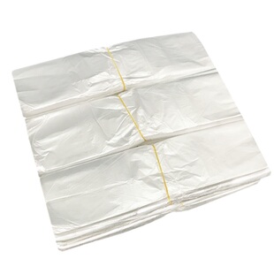 白色平口物业酒店客房办公室垃圾袋加厚纸篓袋家用小垃圾袋45X50