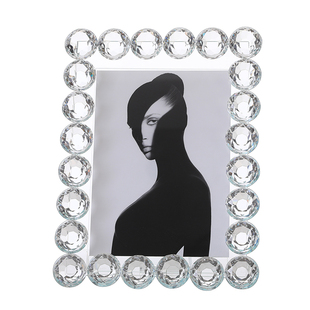 轻奢水晶钻石相框摆台创意客厅卧室家居饰品摆件软装配饰结婚礼物