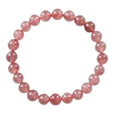 天然草莓晶手链女款可爱