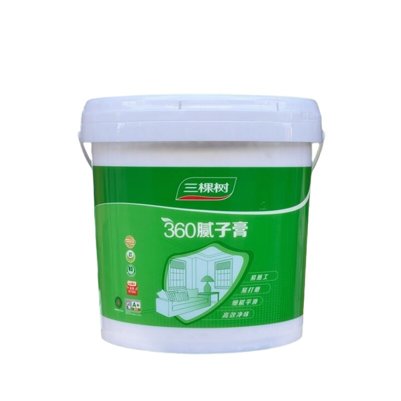 三棵树净味防水防霉腻子膏墙面修补膏家用掉皮开裂自刷白色补墙膏