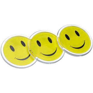 包邮亚克力笑脸牌胸牌微笑服务高弹别针夹子公司工作牌工号牌酒店餐饮幼儿园员工服务牌卡通个性徽章证卡