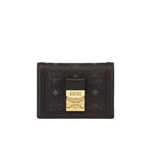 【自营】MCM月桂叶锁扣按扣闭合经典花纹女士钱包MYADSXT01