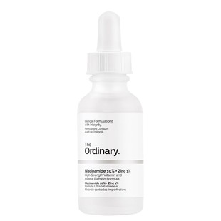 The Ordinary10%烟酰胺+1%锌精华原液面部控油提亮淡痘印官方正品