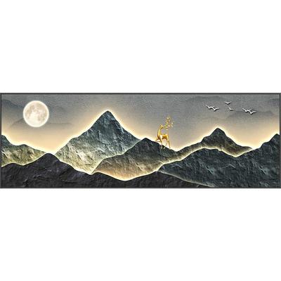 朗陶客厅新中式是横幅款装饰画