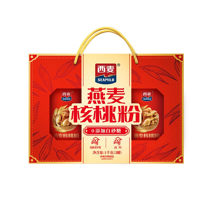西麦核桃粉礼盒送礼食养早餐营养
