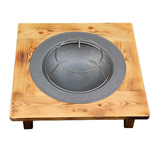 碳火盆取暖木炭家用实木架炭火盆铸铁烤火炉老式烤火盆子围炉煮茶