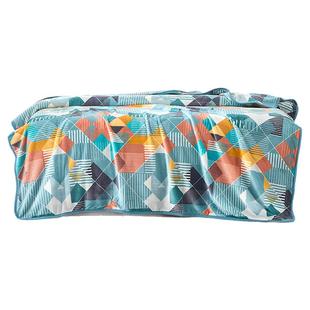 富安娜法兰绒毯可水洗双面绒感毛毯空调毯沙发毯子办公室午睡毯