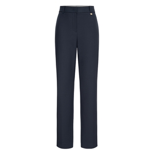 【含棉】Scofield女装职场修身西装直筒裤金属袢装饰2025秋冬新品