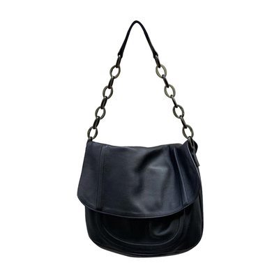 新款潮简约风亚克力大容量马鞍包